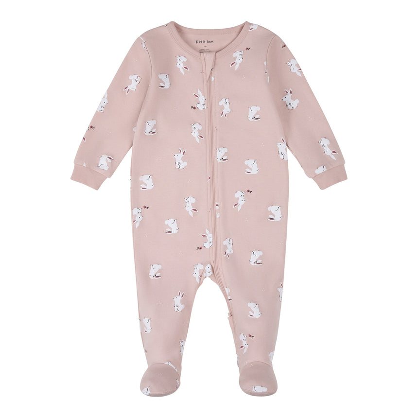 Pyjama Imprimée Lapins 0-12mois-Petit Lem-LEM-26YRL12P03-CLÉMENT