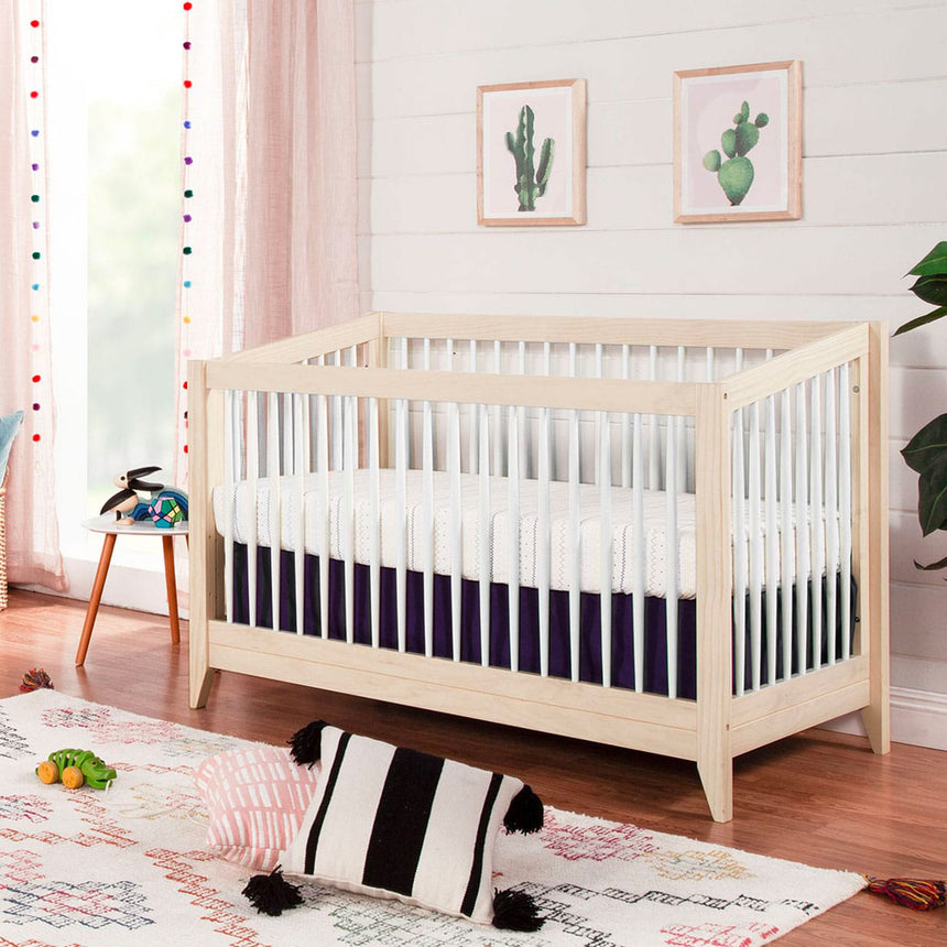 Couchette Convertible 4 en 1 Sprout - Blanc / Naturel Lavé-Babyletto-LET-M10301NXW-CLÉMENT