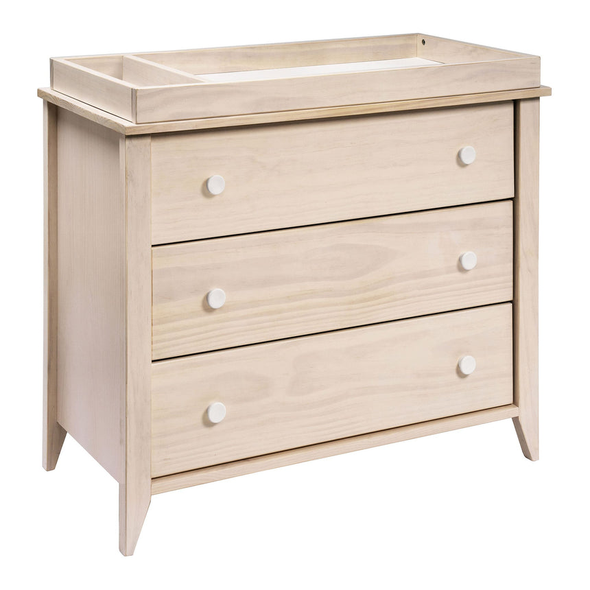 Meuble à Langer 3 Tiroirs Sprout - Naturel Lavé / Blanc-Babyletto-LET-M10323NXW-CLÉMENT