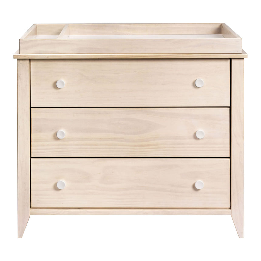 Meuble à Langer 3 Tiroirs Sprout - Naturel Lavé / Blanc-Babyletto-LET-M10323NXW-CLÉMENT