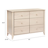 Commode 6 Tiroirs Sprout - Naturel Lavé-Babyletto-LET-M10326NX-CLÉMENT
