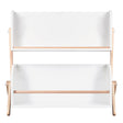 Bibliothèque Étagère Tally - Blanc / Naturel Lavé-Babyletto-LET-M10611WNX-CLÉMENT