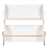 Bibliothèque Étagère Tally - Blanc / Naturel Lavé-Babyletto-LET-M10611WNX-CLÉMENT