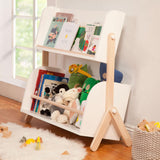 Bibliothèque Étagère Tally - Blanc / Naturel Lavé-Babyletto-LET-M10611WNX-CLÉMENT