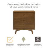 Commode 3 Tiroirs Palma - Noyer naturel-Babyletto-LET-M15913NL-CLÉMENT