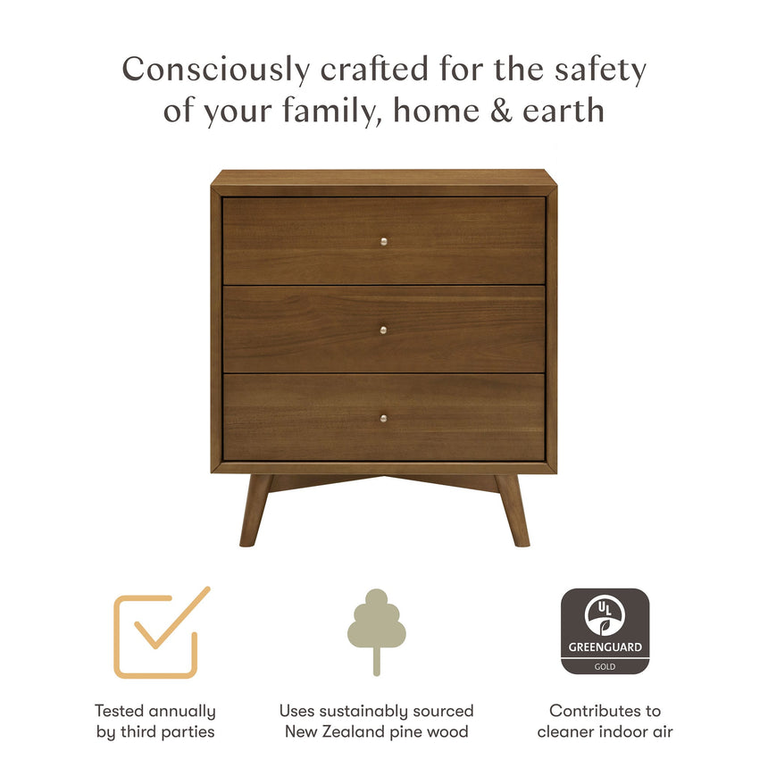Commode 3 Tiroirs Palma - Noyer naturel-Babyletto-LET-M15913NL-CLÉMENT