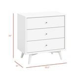 Commode 3 Tiroirs Palma - Blanc-Babyletto-LET-M15913W-CLÉMENT