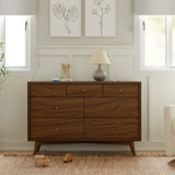 Commode 7 Tiroirs Palma - Noyer Naturel-Babyletto-LET-M15916NL-CLÉMENT