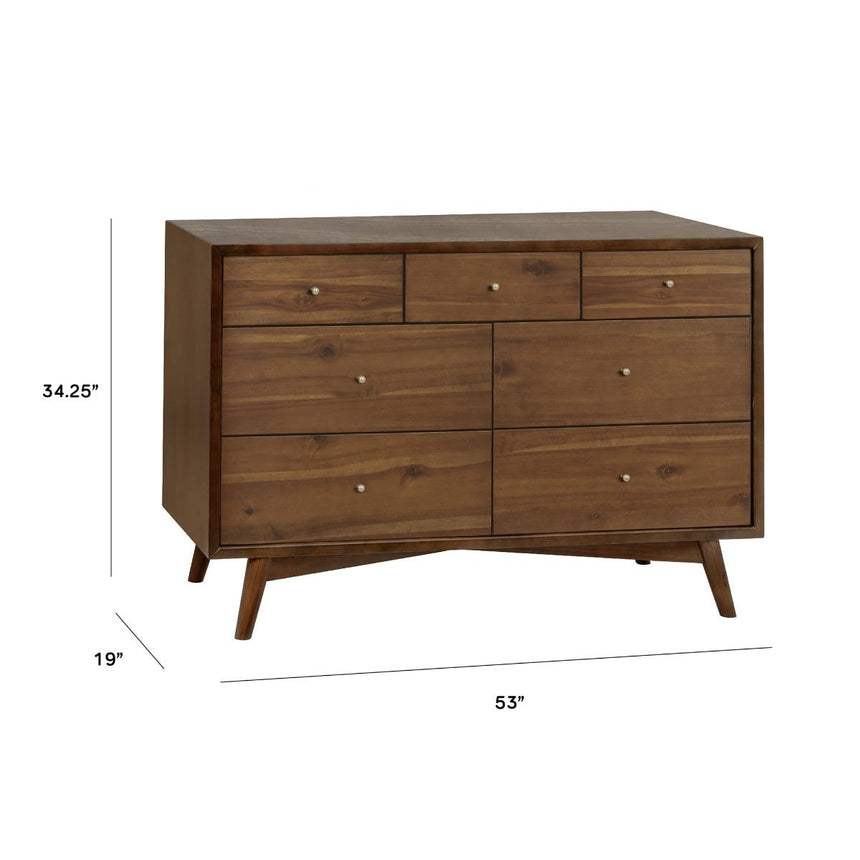 Commode 7 Tiroirs Palma - Noyer Naturel-Babyletto-LET-M15916NL-CLÉMENT