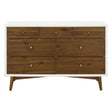Commode 7 Tiroirs Palma - Blanc Chaud / Noyer-Babyletto-LET-M15916RWNL-CLÉMENT