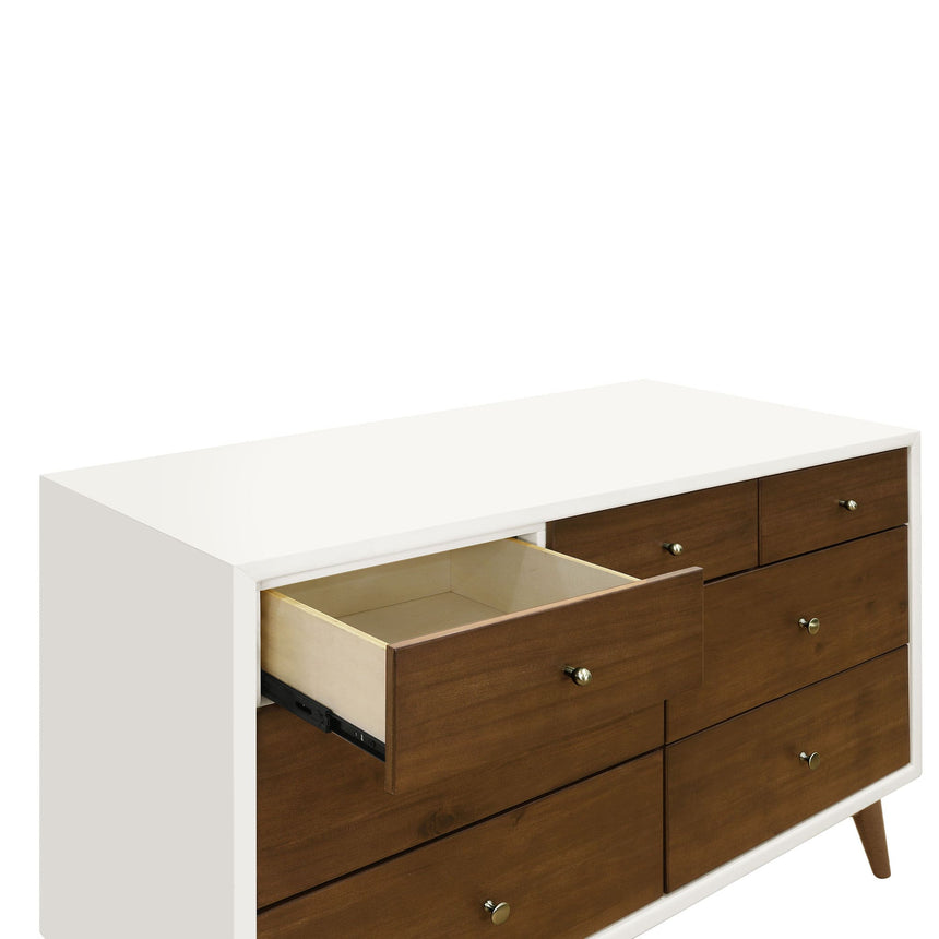 Commode 7 Tiroirs Palma - Blanc Chaud / Noyer-Babyletto-LET-M15916RWNL-CLÉMENT