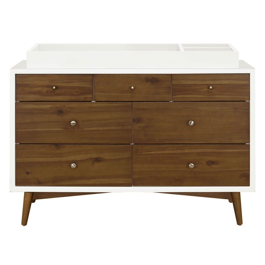Commode 7 Tiroirs Palma - Blanc Chaud / Noyer-Babyletto-LET-M15916RWNL-CLÉMENT