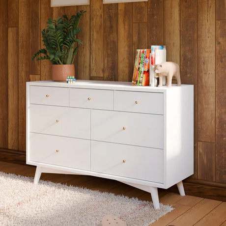 Commode Double Palma à 7 tiroirs - Blanc-Babyletto-LET-M15916W-CLÉMENT