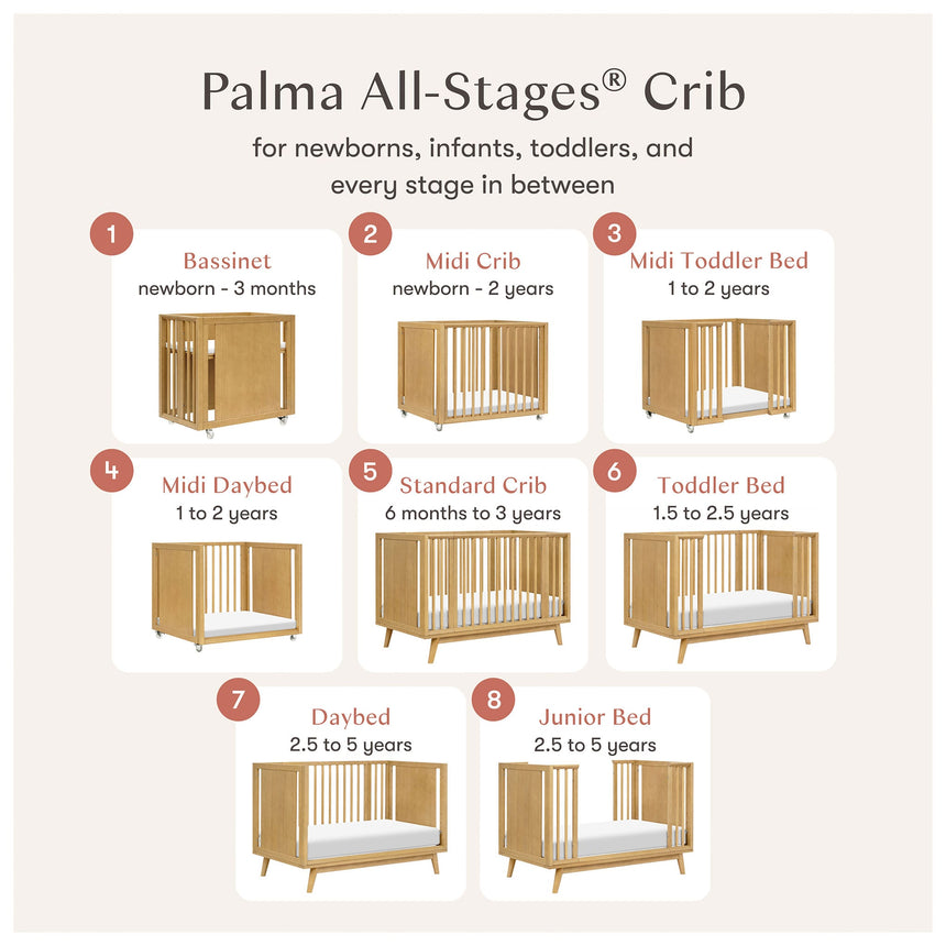 Couchette Convertible Palma 8-en-1 - Miel-Babyletto-LET-M15980HY-CLÉMENT