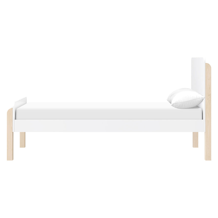 Lit Simple TipToe - Blanc et Naturel Lavé-Babyletto-LET-M18469WNX-CLÉMENT