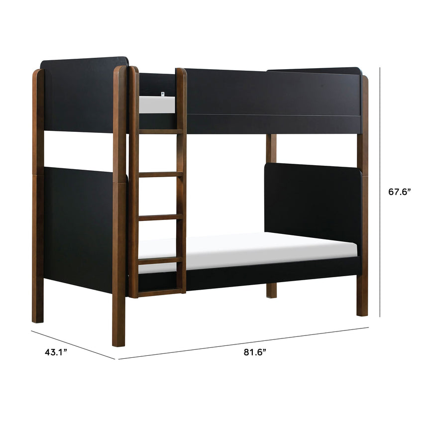 Lit Superposé Tiptoe - Noir / Noyer-Babyletto-LET-M18494BNL-CLÉMENT