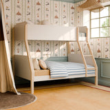 Lit Superposé TipToe Simple sur Double – Blanc et Naturel Lavé-Babyletto-LET-M18495WNX-CLÉMENT
