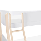 Lit Superposé TipToe Simple sur Double – Blanc et Naturel Lavé-Babyletto-LET-M18495WNX-CLÉMENT
