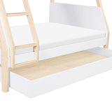 Lit Superposé TipToe Simple sur Double – Blanc et Naturel Lavé-Babyletto-LET-M18495WNX-CLÉMENT