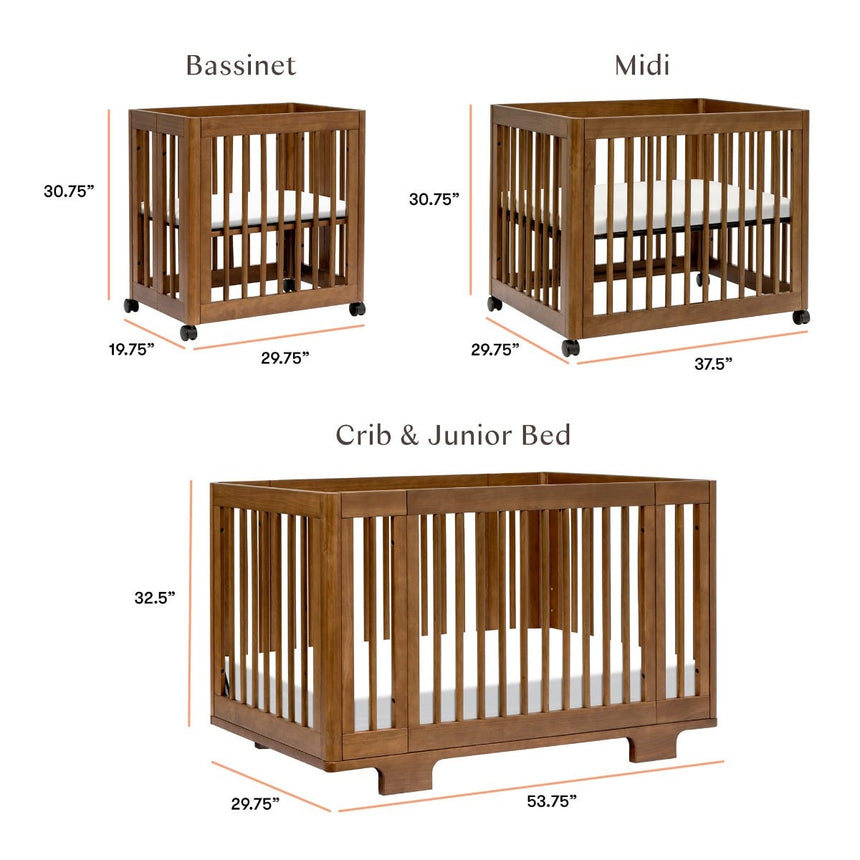 Couchette Convertible 8 en 1 Yuzu - Noyer Naturel-Babyletto-LET-M23401NL-CLÉMENT