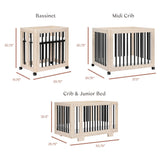 Couchette Convertible 8 en 1 Yuzu - Naturel Lavé / Noir-Babyletto-LET-M23401NXB-CLÉMENT