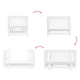 Couchette Convertible 8 en 1 Yuzu - Blanc-Babyletto-LET-M23401W-CLÉMENT