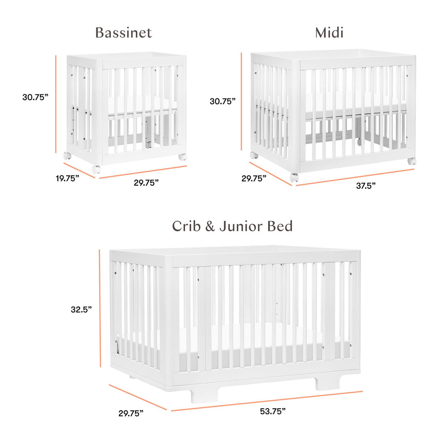 Couchette Convertible 8 en 1 Yuzu - Blanc-Babyletto-LET-M23401W-CLÉMENT