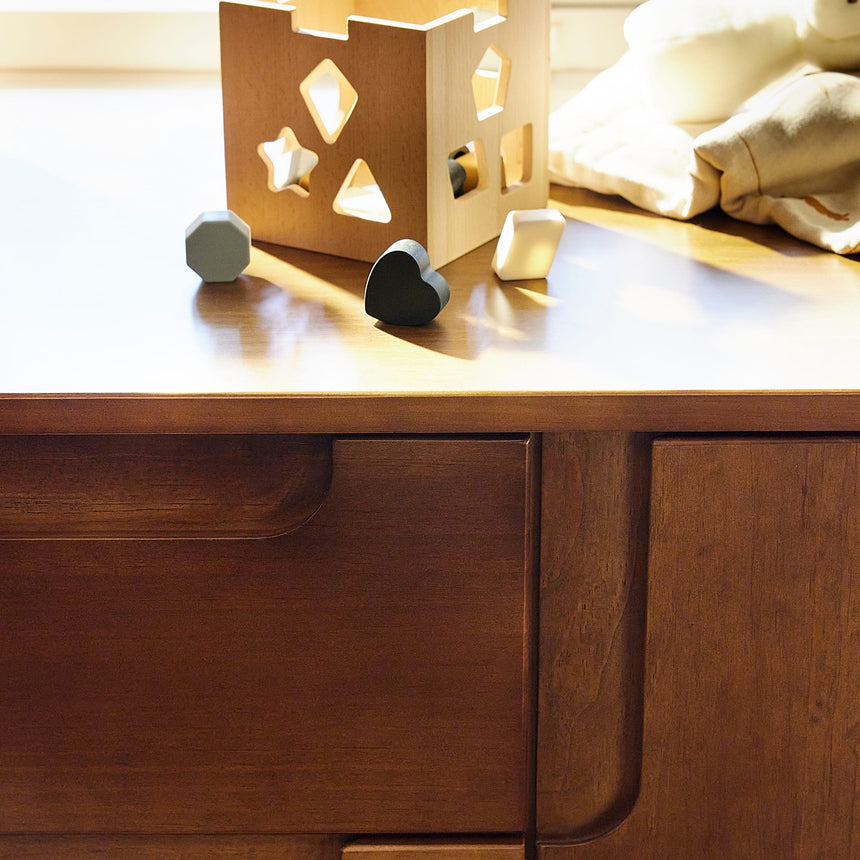 Meuble à Langer 3-Tiroirs Yuzu - Naturel Noyer-Babyletto-LET-M23423NL-CLÉMENT