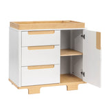 Meuble à Langer 3-Tiroirs Yuzu - Blanc / Naturel-Babyletto-LET-M23423WN-CLÉMENT