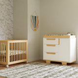 Meuble à Langer 3-Tiroirs Yuzu - Blanc / Naturel-Babyletto-LET-M23423WN-CLÉMENT