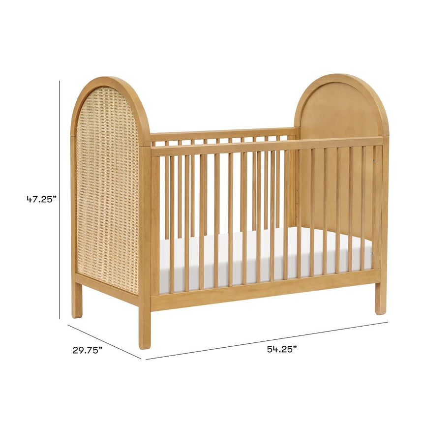 Couchette Convertible 3-en-1 Bondi Cane avec Kit de Conversion Lit pour Tout-petit - Miel / Rotin-Babyletto-LET-M25601HYNC-CLÉMENT