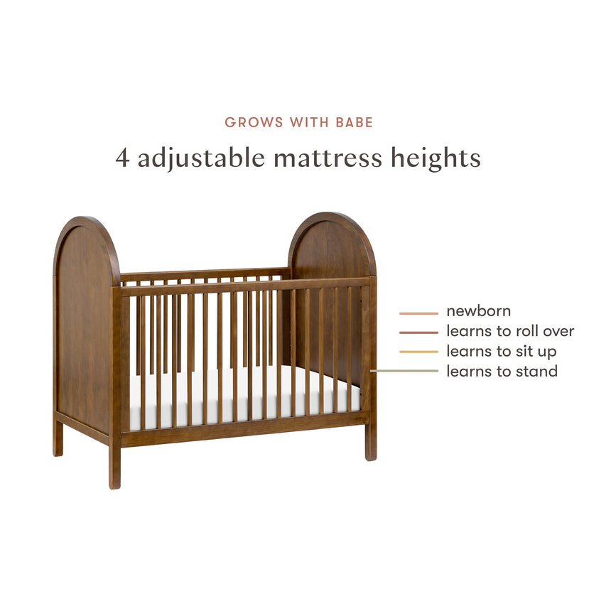 Couchette Convertible 3-en-1 Bondi avec Kit de Conversion Lit pour Tout-petit - Noyer Naturel-Babyletto-LET-M25601NL-CLÉMENT
