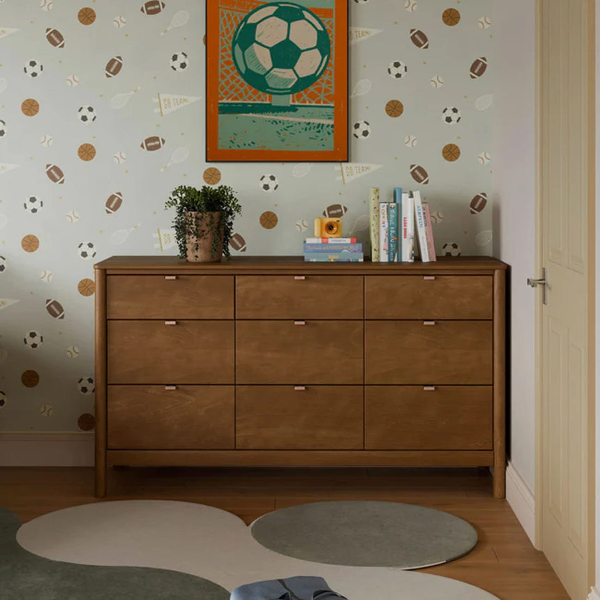 Commode Bondi à 9 tiroirs - Noyer naturel-Babyletto-LET-M25928NL-CLÉMENT