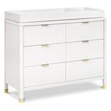 Commode 6 tiroirs Brimsley Tambour - Blanc Chaud-Namesake-LET-M26716RW-CLÉMENT