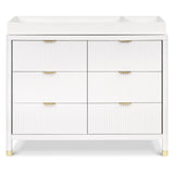 Commode 6 tiroirs Brimsley Tambour - Blanc Chaud-Namesake-LET-M26716RW-CLÉMENT