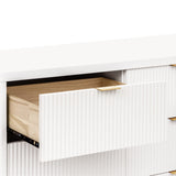 Commode 6 tiroirs Brimsley Tambour - Blanc Chaud-Namesake-LET-M26716RW-CLÉMENT