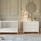 Commode 6 tiroirs Brimsley Tambour - Blanc Chaud-Namesake-LET-M26716RW-CLÉMENT