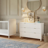 Commode 6 tiroirs Brimsley Tambour - Blanc Chaud-Namesake-LET-M26716RW-CLÉMENT