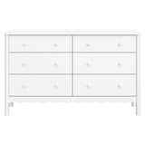 Bureau 6 Tiroirs Swell - Blanc-Babyletto-LET-M27916W-CLÉMENT