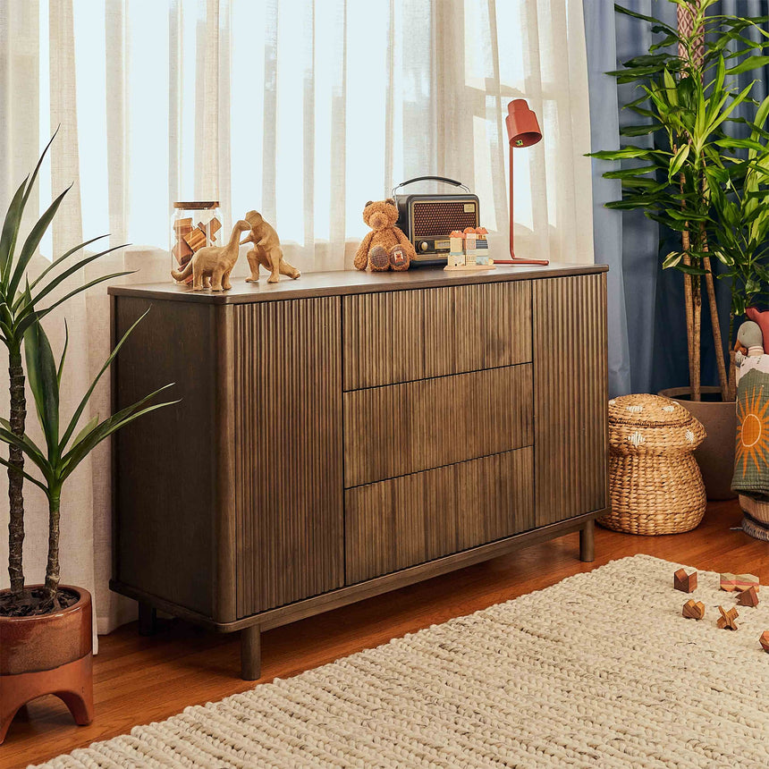 Commode assemblée Pogo Tambour - Noyer naturel-Babyletto-LET-M29816NL-CLÉMENT