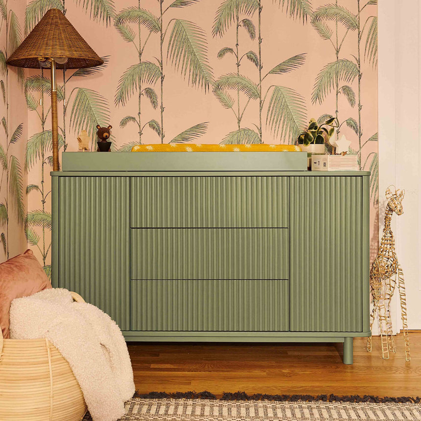 Commode assemblée Pogo Tambour - Olive-Babyletto-LET-M29816OL-CLÉMENT