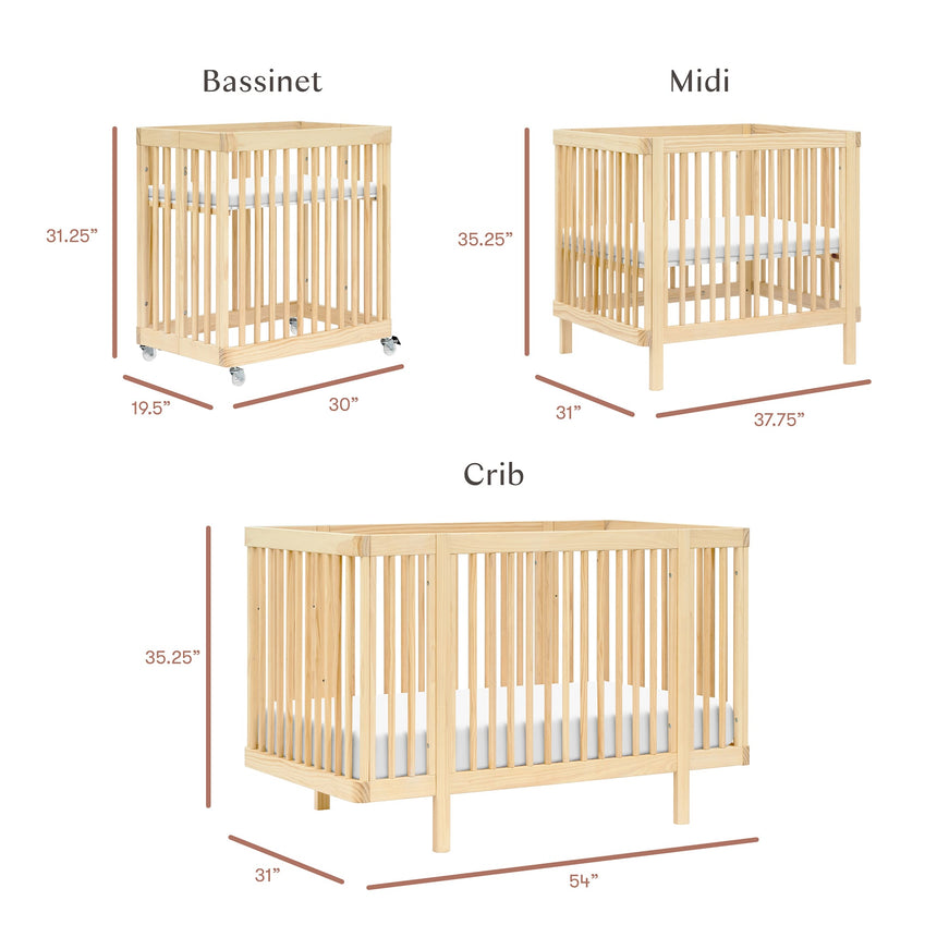 Couchette Convertible 8-en-1 Pogo avec kits de conversion - Miel-Babyletto-LET-M29880HY-CLÉMENT