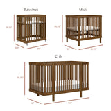 Couchette Convertible 8-en-1 Pogo avec kits de conversion - Noyer naturel-Babyletto-LET-M29880NL-CLÉMENT