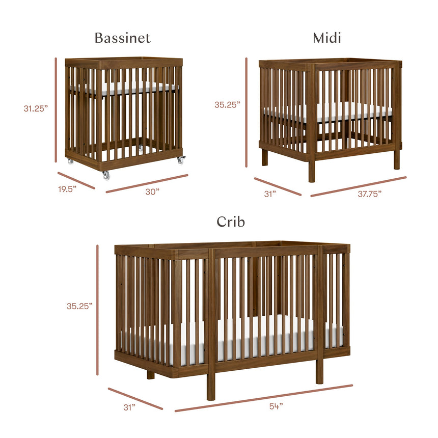 Couchette Convertible 8-en-1 Pogo avec kits de conversion - Noyer naturel-Babyletto-LET-M29880NL-CLÉMENT