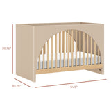 Couchette Convertible 3-en-1 Moab - Taupe/Cendre-Babyletto-LET-M30201TPESH-CLÉMENT