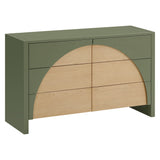 Bureau 6 Tiroirs Moab - Olive/Cendre (Assemblée)-Babyletto-LET-M30216OLSH-CLÉMENT