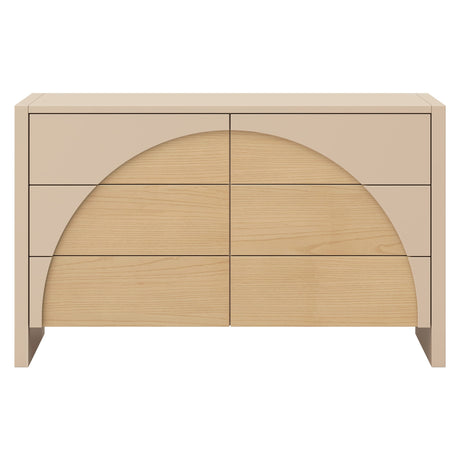 Bureau 6 Tiroirs Moab - Taupe/Cendre (Assemblée)-Babyletto-LET-M30216TPESH-CLÉMENT
