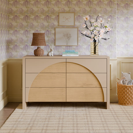 Bureau 6 Tiroirs Moab - Taupe/Cendre (Assemblée)-Babyletto-LET-M30216TPESH-CLÉMENT