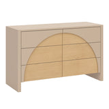 Bureau 6 Tiroirs Moab - Taupe/Cendre (Assemblée)-Babyletto-LET-M30216TPESH-CLÉMENT
