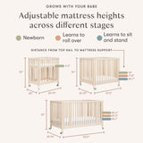 Couchette Convertible 9-en-1 Rolli - Naturel Lavé-Babyletto-LET-M30880NX-CLÉMENT